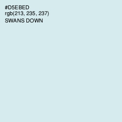 #D5EBED - Swans Down Color Image